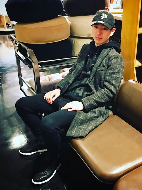 BEAUTY&YOUTH ユナイテッドアローズ ハリスツイード チェスターコート BEAUTY&YOUTH UNITED ARROWS（ビューティーアンドユース