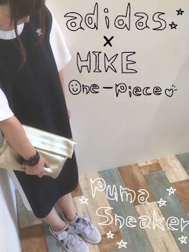 「ハイク」｜「アイテム（腕時計）」を使った、岩間智也さん（レディース・153cm）の夏コーディネート