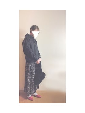 「タッセルイヤリング」｜Yuk1.8さん（レディース・155cm）の冬コーディネート