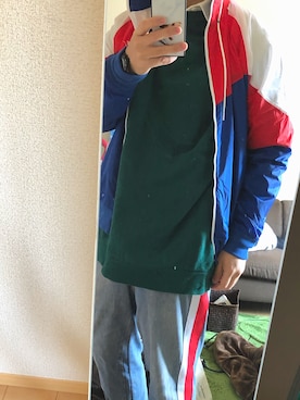 「marka（マーカ）のアイテム（スウェット）」を使った、サトウさん。さん（メンズ・172cm）の春コーディネート