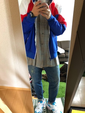 サトウさん。さん(メンズ・172cm)の春コーディネート