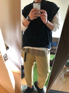 「THING FABRICS（シングファブリックス）のアイテム」を使った、サトウさん。さん（メンズ・172cm）の春コーディネート