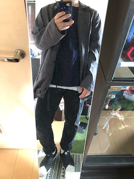 「THEE（シー）のアイテム（ジャケット/アウター）」を使った、サトウさん。さん（メンズ・172cm）の夏コーディネート