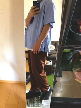 「THEE（シー）のアイテム（パンツ）」を使った、サトウさん。さん（メンズ・172cm）の夏コーディネート