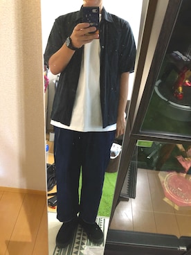 「THE NERDYS（ザ ナーディーズ）のアイテム」を使った、サトウさん。さん（メンズ・172cm）の夏コーディネート