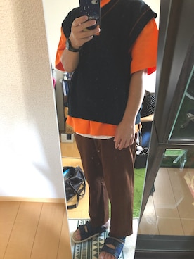 「THEE（シー）のアイテム（パンツ）」を使った、サトウさん。さん（メンズ・172cm）の夏コーディネート