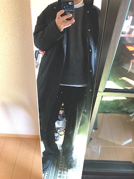 「THEE（シー）のアイテム（ジャケット/アウター）」を使った、サトウさん。さん（メンズ・172cm）の冬コーディネート