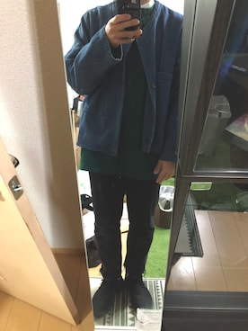 「marka（マーカ）のアイテム（スウェット）」を使った、サトウさん。さん（メンズ・172cm）の冬コーディネート
