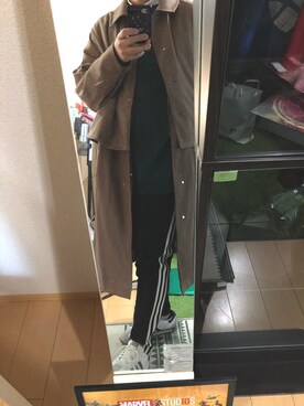 「marka（マーカ）のアイテム（スウェット）」を使った、サトウさん。さん（メンズ・172cm）の春コーディネート