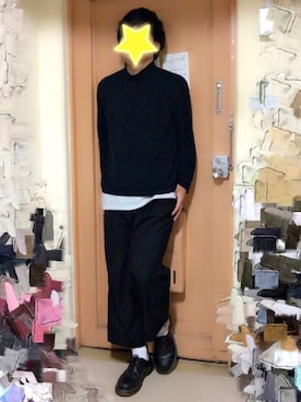 「ブラックワントーン」｜yoccyさん（メンズ・170cm）の冬コーディネート