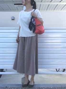 「Orobianco（オロビアンコ）のアイテム（バッグ）」を使った、chim.さん（レディース・155cm）の夏コーディネート