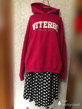 「RETRO GIRL（レトロガール）のアイテム（ジャンパースカート）」を使った、Ayumi☆さん（レディース・151cm）の冬コーディネート