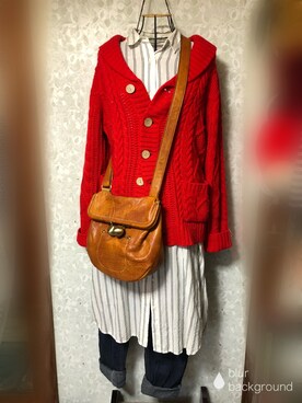 赤カーディガン の人気ファッションコーディネート Wear