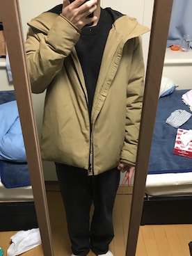 「EMMA  CLOTHES」｜「アイテム（ダウンジャケット/コート）」を使った、どうぶつの森の住民さん（メンズ・173cm）の冬コーディネート