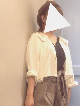 「sango（sango）のアイテム（帽子）」を使った、ぴさん（レディース・152cm）の夏コーディネート