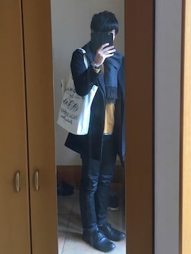 「アイテム（ステンカラーコート）」を使った、yuuking（ユウキング）さん（メンズ・171cm・10代）の冬コーディネート