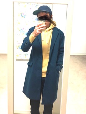 チェスターコートを使った ブルーグリーン のメンズ人気ファッションコーディネート Wear