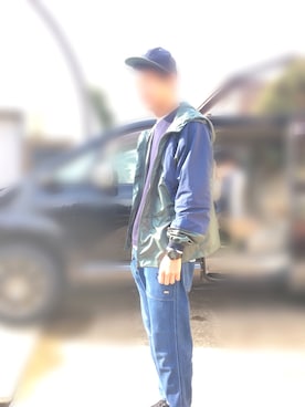 「OLDMAN（オールドマン）のアイテム」を使った、RINさん（メンズ・180cm）の春コーディネート