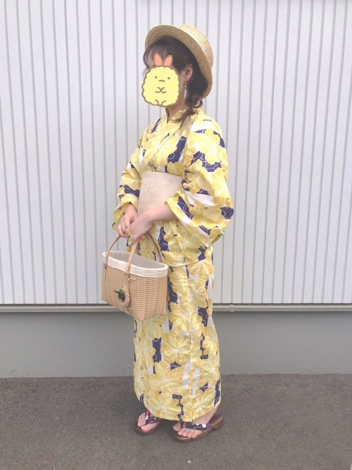 かにい Utataneの着物 浴衣を使ったコーディネート Wear