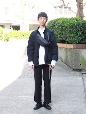 「EN ROUTE（アンルート）のアイテム（ジャケット/アウター）」を使った、tune-is-a-penさん（メンズ・175cm）の春コーディネート