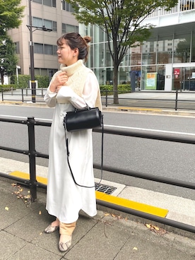 「YAHKI（ヤーキ）のアイテム」を使った、KITAHARAさん（レディース・152cm）の秋コーディネート