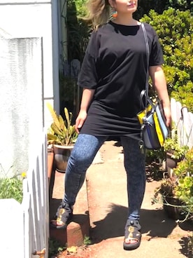 「OAK（オーク）のアイテム」を使った、Yakumiさん（レディース・168cm）の夏コーディネート