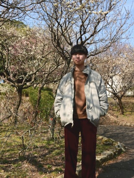 「Adam et Rope A・E・R（アダムエロペ）のアイテム（スウェット）」を使った、KENTARO さん（メンズ・175cm）の冬コーディネート