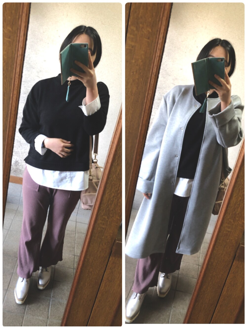 「大人かわいい、しまむら、HKWORKSLONDON、全身しまむら、お洒落さんとつながりたい、プチプラ、プチプラコーデ、映画、大人コーデ」｜「しまむらのアイテム（トップス、ブラック系）」を使った、ほぅかさん（レディース・158cm）の冬コーディネートの1枚目の写真