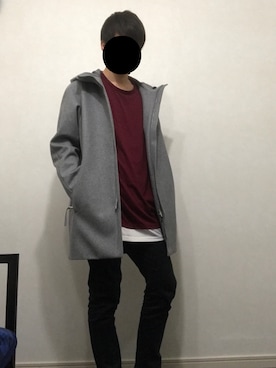「GLOBAL WORK（グローバルワーク）のアイテム（その他アウター）」を使った、Tatsuさん（メンズ・170cm）の冬コーディネート