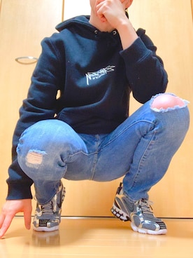 「NIKE×STUSSY」｜@kaoruさん（メンズ・177cm）の春コーディネート