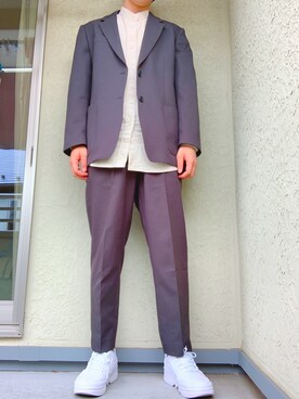 「UNIQLOU」｜「アイテム（その他アウター）」を使った、@kaoruさん（メンズ・177cm）の秋コーディネート