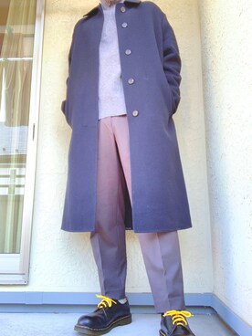 「UNIQLO（ユニクロ）のアイテム（ジャケット/アウター、ブルー系）」を使った、@kaoruさん（メンズ・177cm）の秋コーディネート