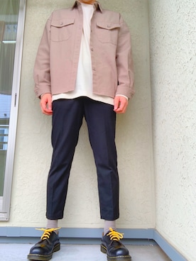 「URBAN RESEARCH（アーバンリサーチ）のアイテム（トップス、ベージュ系）」を使った、@kaoruさん（メンズ・177cm）の秋コーディネート