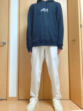 「NIKE×STUSSY」｜@kaoruさん（メンズ・177cm）の冬コーディネート