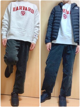 「NIKE×STUSSY」｜@kaoruさん（メンズ・177cm）の冬コーディネート