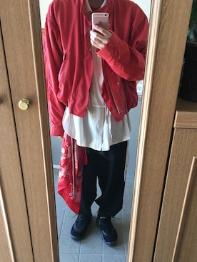 「学校」｜「アイテム（財布/小物）」を使った、kabuさん（メンズ・173cm）の春コーディネート