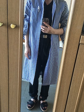 「Yohji Yamamoto（ヨウジヤマモト）のアイテム（サンダル）」を使った、kabuさん（メンズ・173cm）の春コーディネート