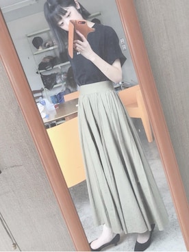 「REAC（レアック）のアイテム」を使った、み ゆ さん（レディース・161cm）の夏コーディネート