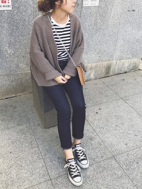 なみなみなさん（レディース・156cm）の秋コーディネート