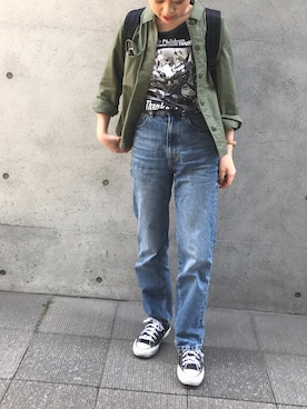 なみなみなさん（レディース・156cm）の春コーディネート