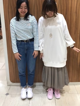 「adidas neo（アディダスネオ）のアイテム（スニーカー）」を使った、kabuさん（レディース・156cm）の春コーディネート