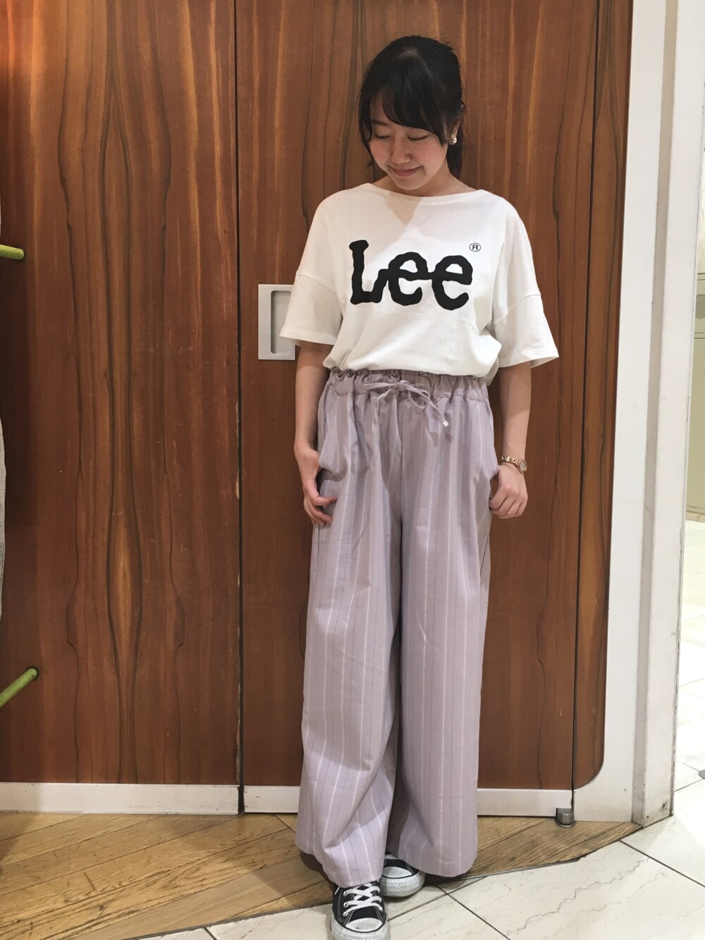 kabuさんの「【別注】LEE×earth LOGO Tシャツ（Lee）」を使ったコーディネートの1枚目の写真