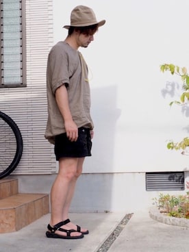 「S2W8（エスツーダブルエイト）のアイテム」を使った、nov.さん（メンズ・170cm）の夏コーディネート