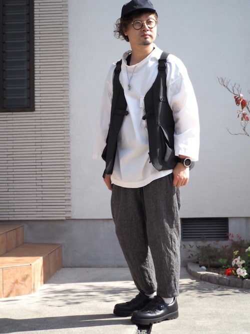 andwander/アンドワンダー dry rip long pullover ドライリップロング 