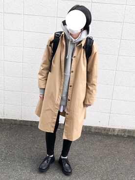 「UNIQLO（ユニクロ）のWOMEN ウルトラストレッチジーンズ（デニムパンツ）」を使った、reiさん（レディース・164cm）の冬コーディネート