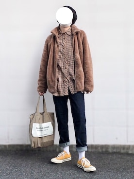「CONVERSE（コンバース）のConverse 1970s Chuck Taylor All Star Canvas Sneakers（スニーカー）」を使った、reiさん（レディース・164cm）の秋コーディネート