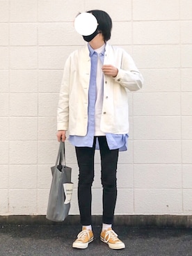 「CONVERSE（コンバース）のConverse 1970s Chuck Taylor All Star Canvas Sneakers（スニーカー）」を使った、reiさん（レディース・164cm）の冬コーディネート