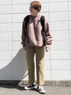 「THE SHINZONE（ザ　シンゾーン）のハイウエストチノパンツ（チノパンツ）」を使った、reiさん（レディース・164cm）の春コーディネート