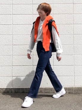 「アイテム（その他、ブラウン系）」を使った、reiさん（レディース・164cm）の春コーディネート