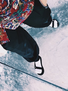 「Teva（テバ）のTeva / プラットフォーム ユニバーサル（サンダル）」を使った、ノンさん（レディース・168cm）の春コーディネート